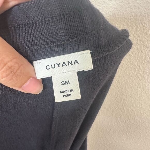 Cuyana Navy Blue Wide Leg Lounge Pants Drawstring Sz S - Picture 6 of 8